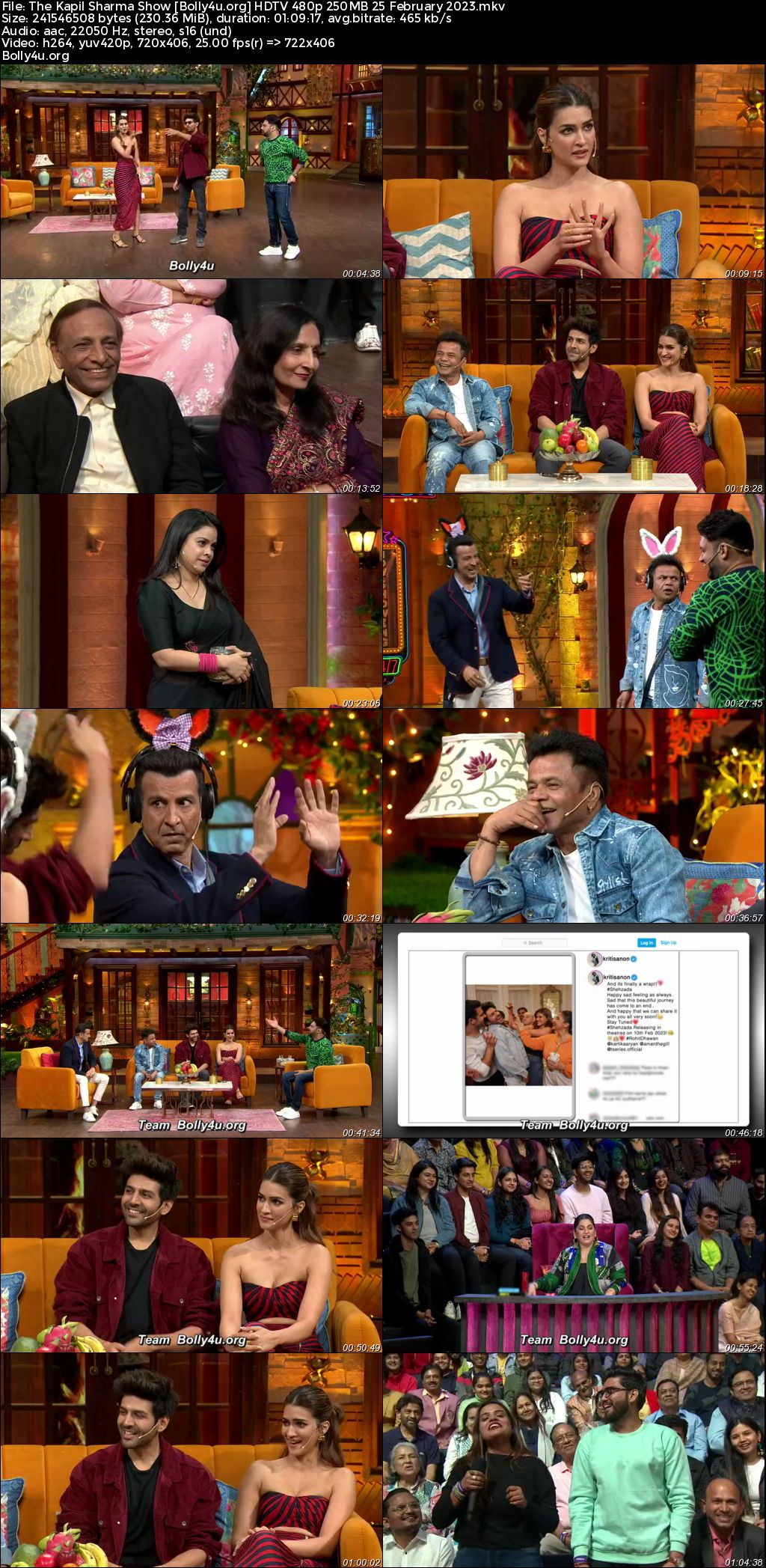 The Kapil Sharma Show HDTV 480p 250MB 25 February 2023 Download