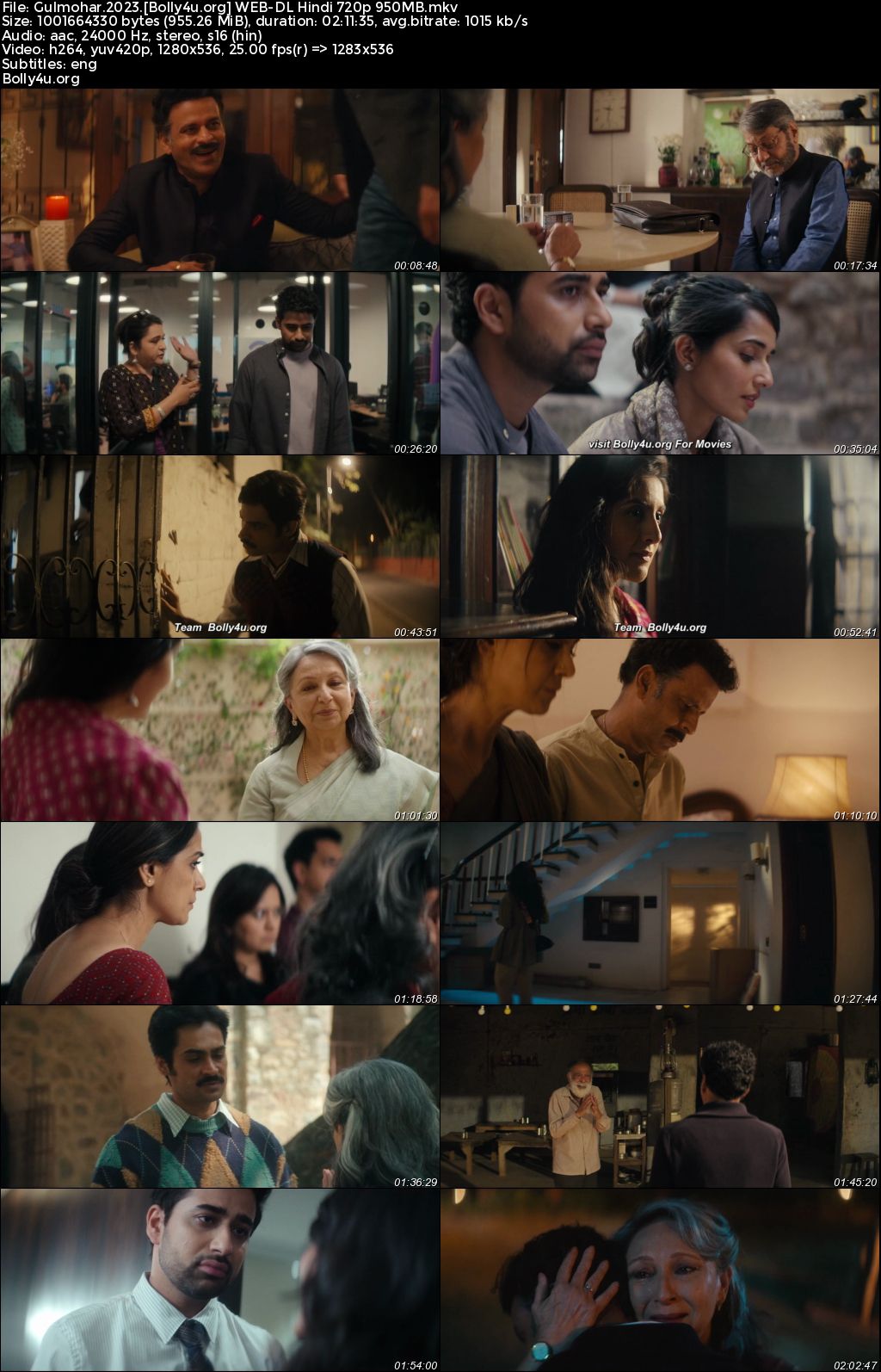 Gulmohar 2023 WEB-DL Hindi Full Movie Download 1080p 720p 480p