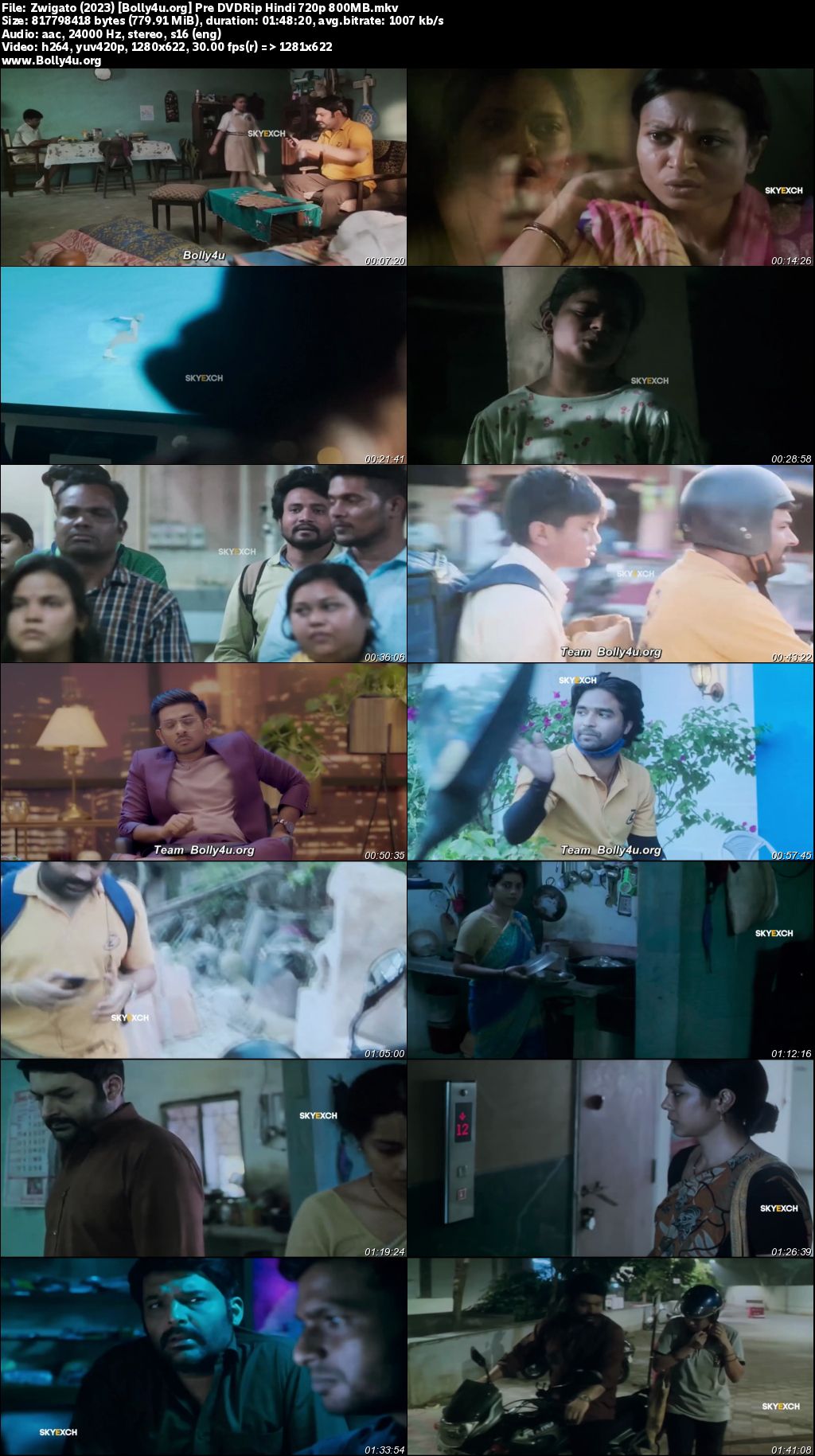 Zwigato 2023 Pre DVDRip Hindi Full Movie Download 1080p 720p 480p