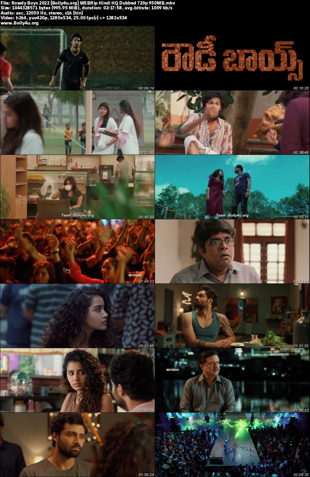 Rowdy Boys 2022 WEBRip Hindi HQ Dubbed Full Movie Download 1080p 720p 480p