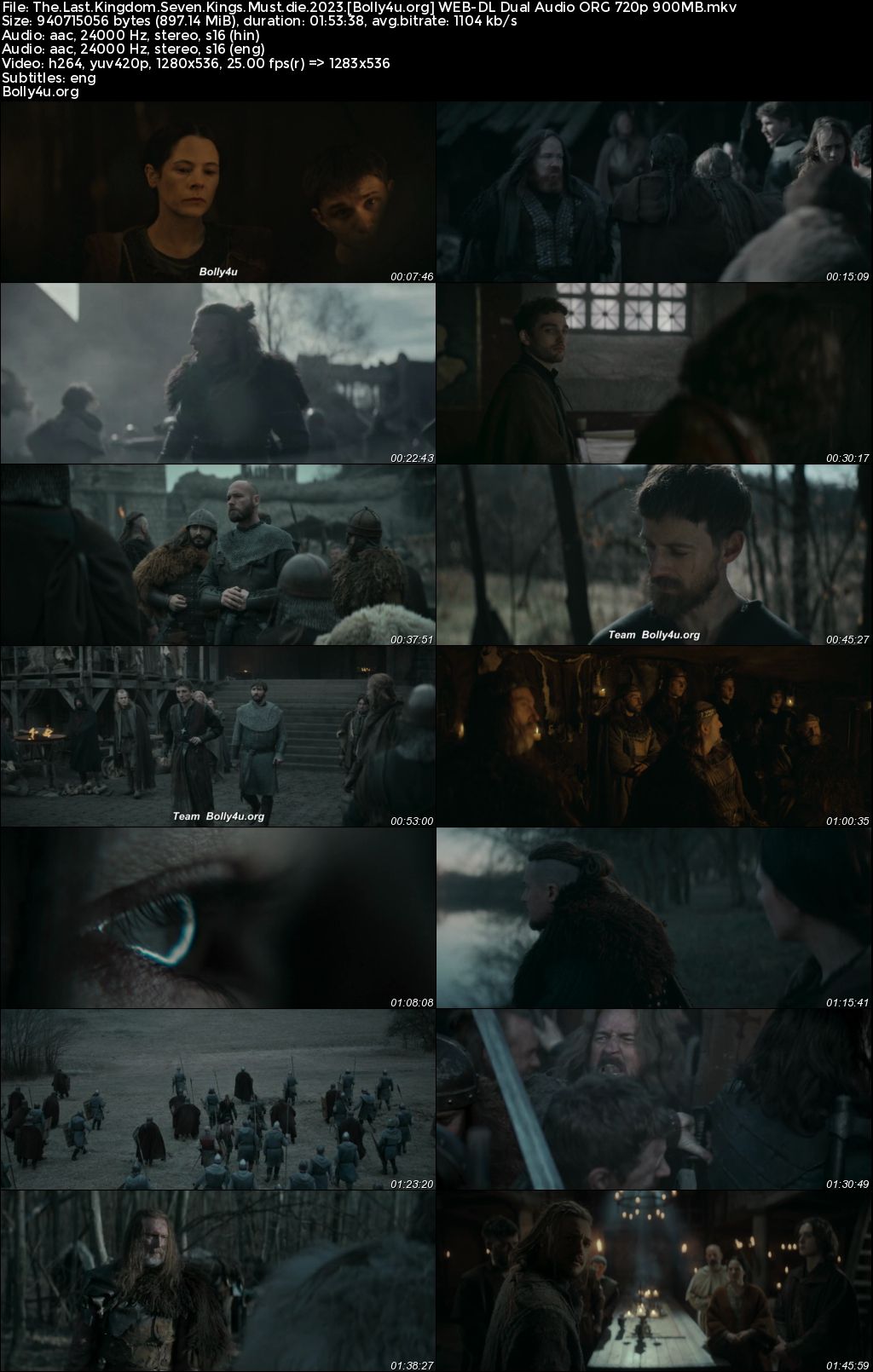 The Last Kingdom Seven Kings Must Die 2023 WEB-DL Hindi Dual Audio ORG 1080p 720p 480p