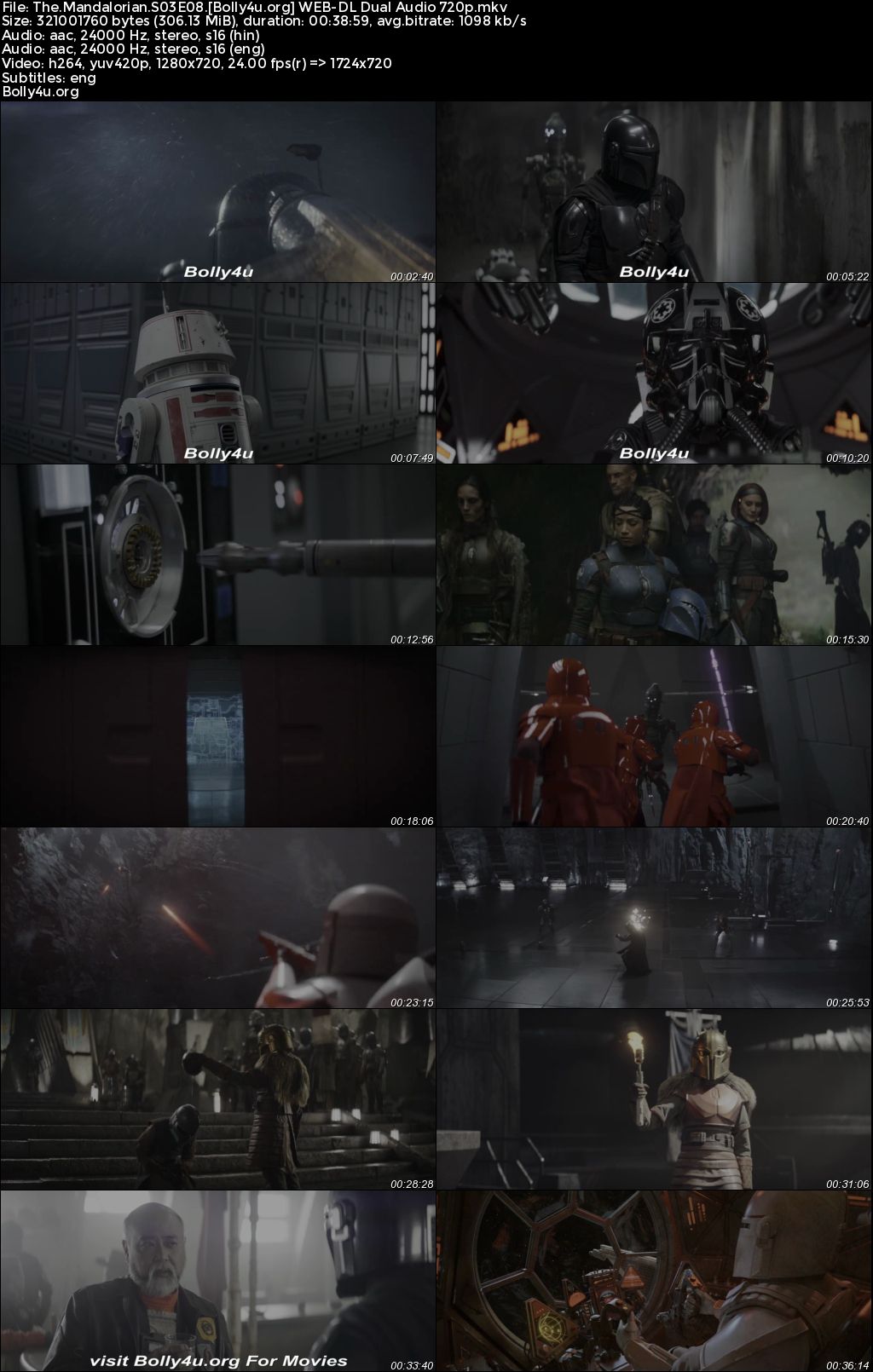The Mandalorian 2023 WEB-DL Hindi Dual Audio ORG S03 Complete Download 720p