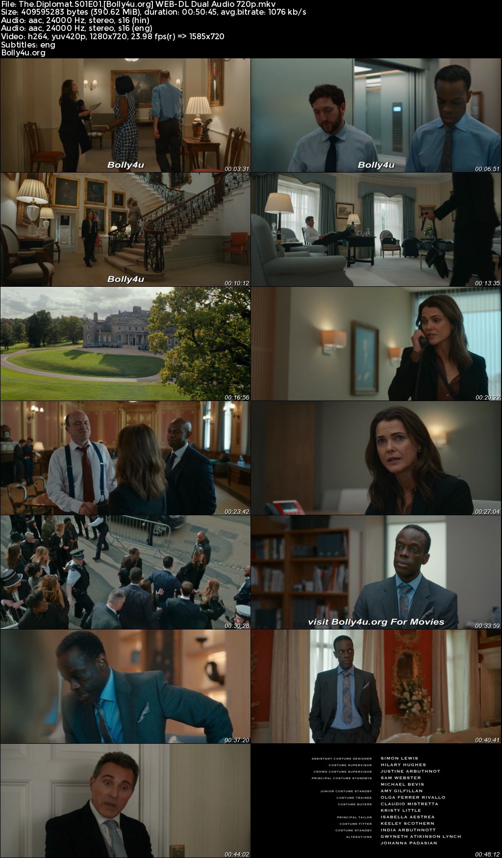 The Diplomat 2023 WEB-DL Hindi Dual Audio ORG S01 Complete Download 720p 480p