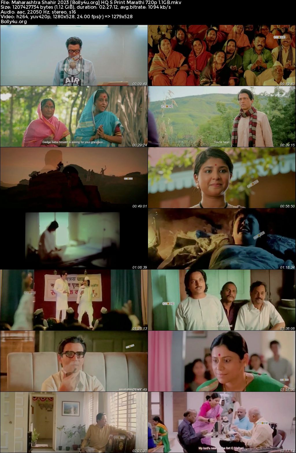 Maharashtra Shahir 2023 HQ S Print Marathi Full Movie Download 720p 480p