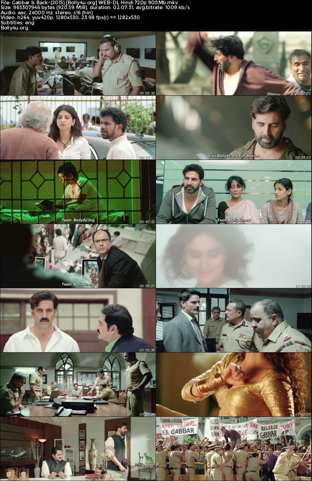 Gabbar is Back 2015 WEB-DL Full Hindi Movie Download 1080p 720p 480p