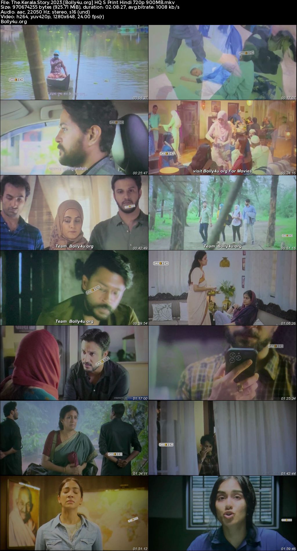 The Kerala Story 2023 HQ S Print Hindi Full Movie Download 1080p 720p 480p