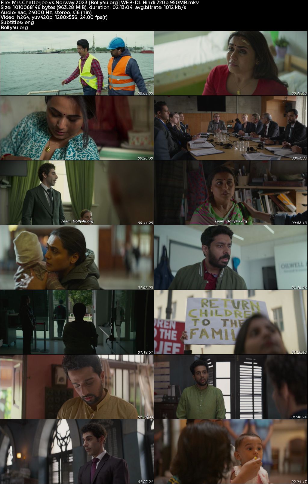 Mrs Chatterjee vs Norway 2023 WEB-DL Hindi Full Movie Download 1080p 720p 480p