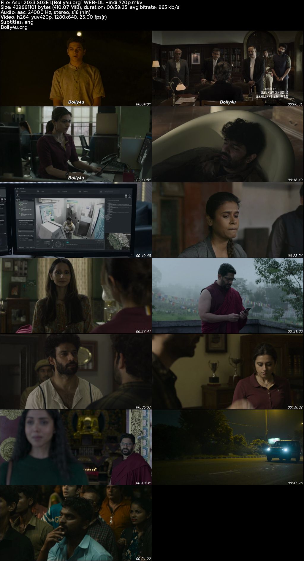 Asur 2023 WEB-DL Hindi S02 Complete Download 720p 480p - Bolly4u.org