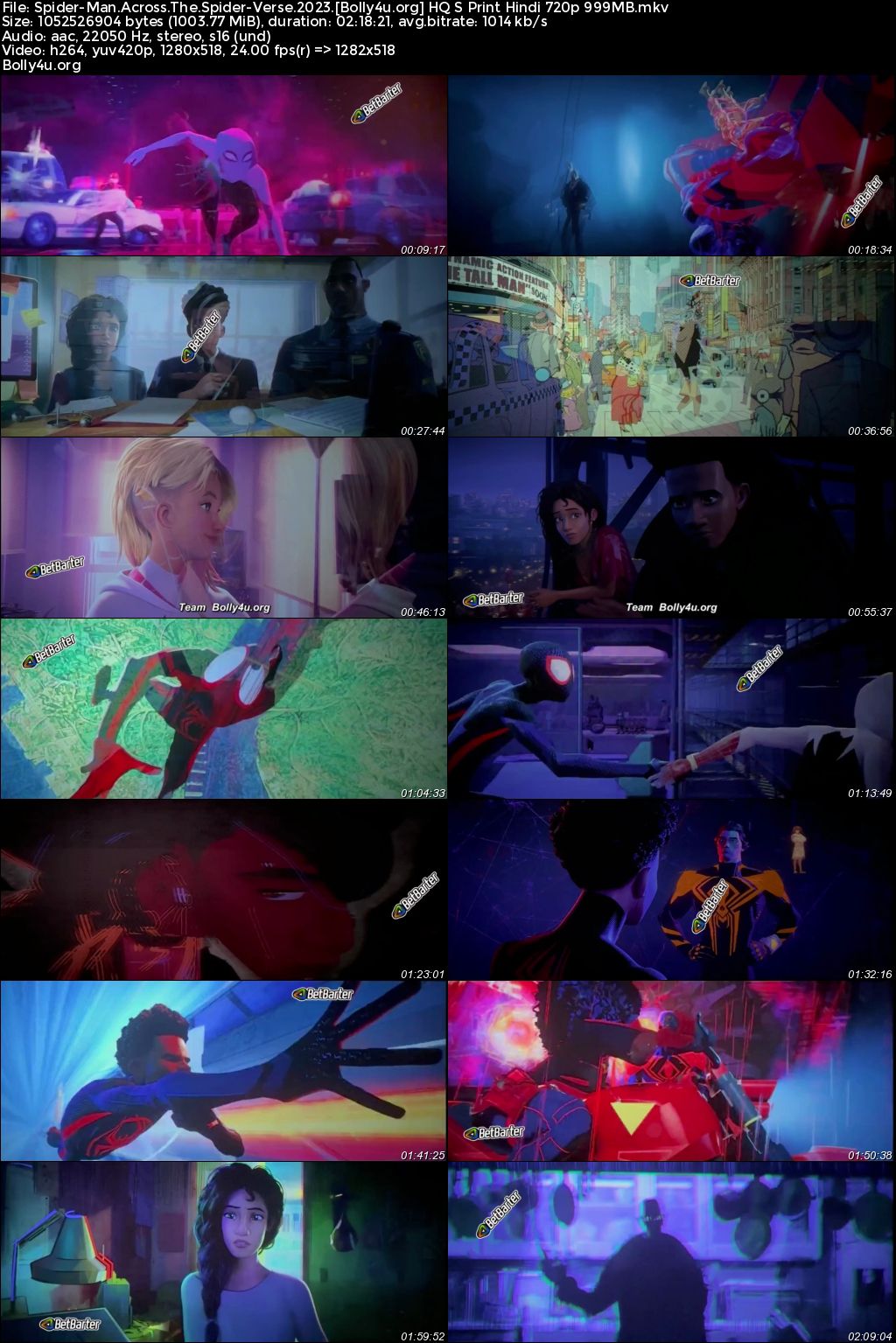 Spider-Man Across The Spider-Verse 2023 HQ S Print Hindi Dubbed Full Movie Download 1080p 720p 480p