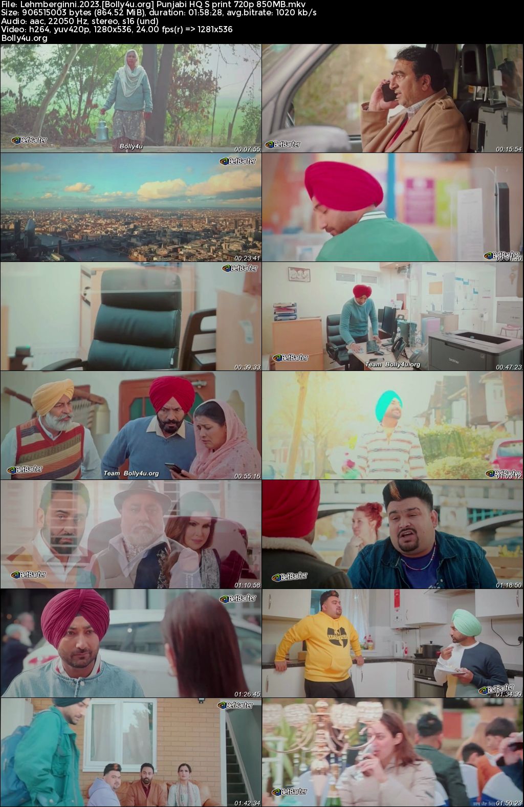 LehmberGinni 2023 HQ S Print Punjabi Full Movie Download 1080p 720p 480p