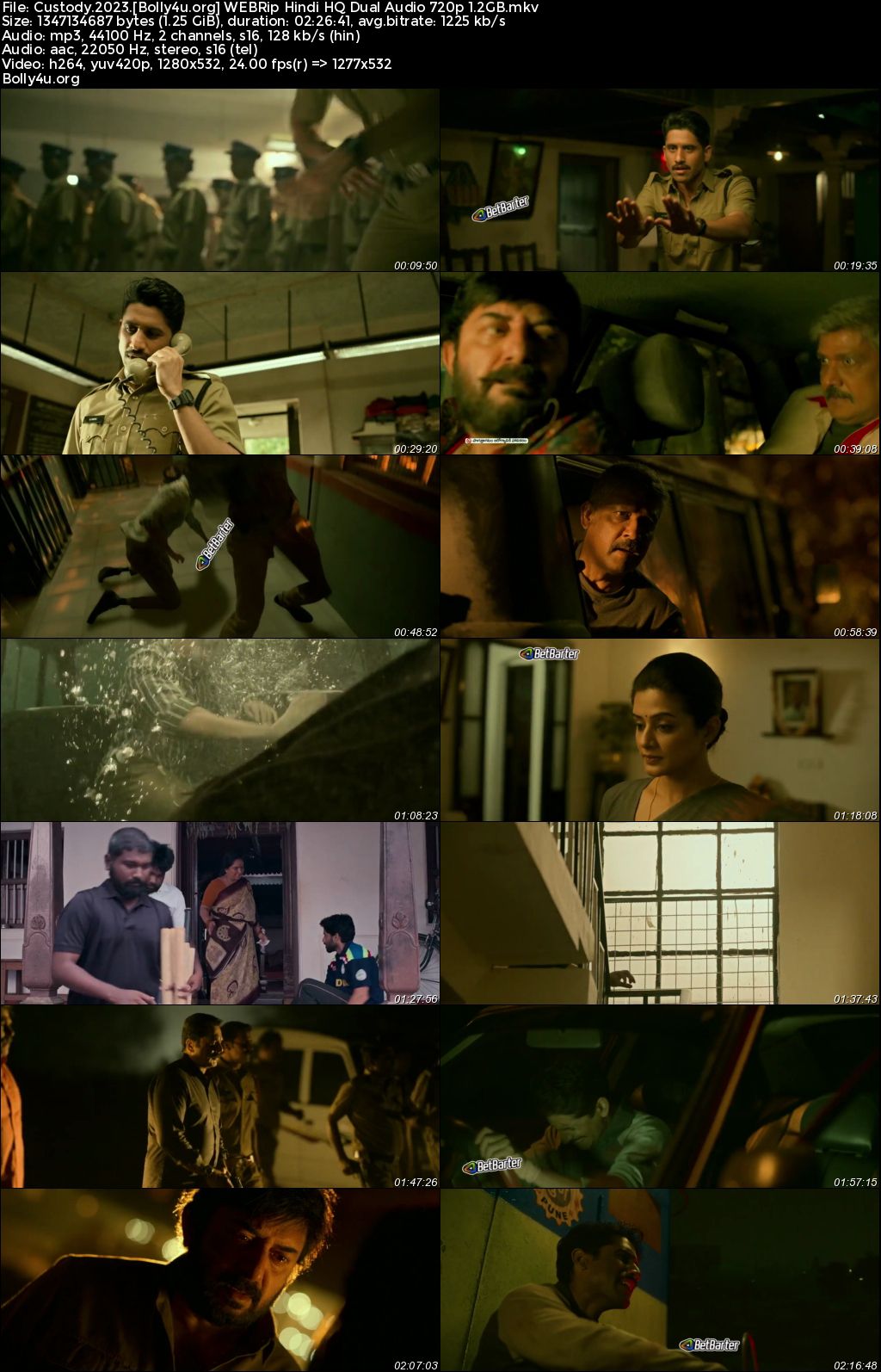 Custody 2023 WEBRip Hindi HQ Dubbed Dual Audio Full Movie Download 1080p 720p 480p
