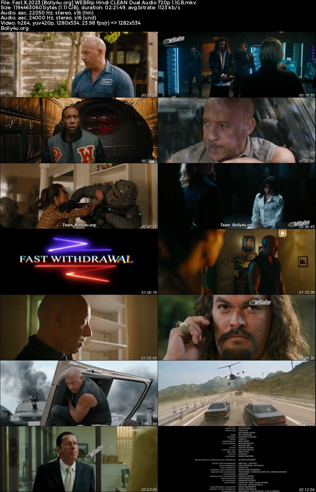 Fast X 2023 WEBRip Hindi CLEAN Dual Audio Full Movie Download 1080p 720p 480p