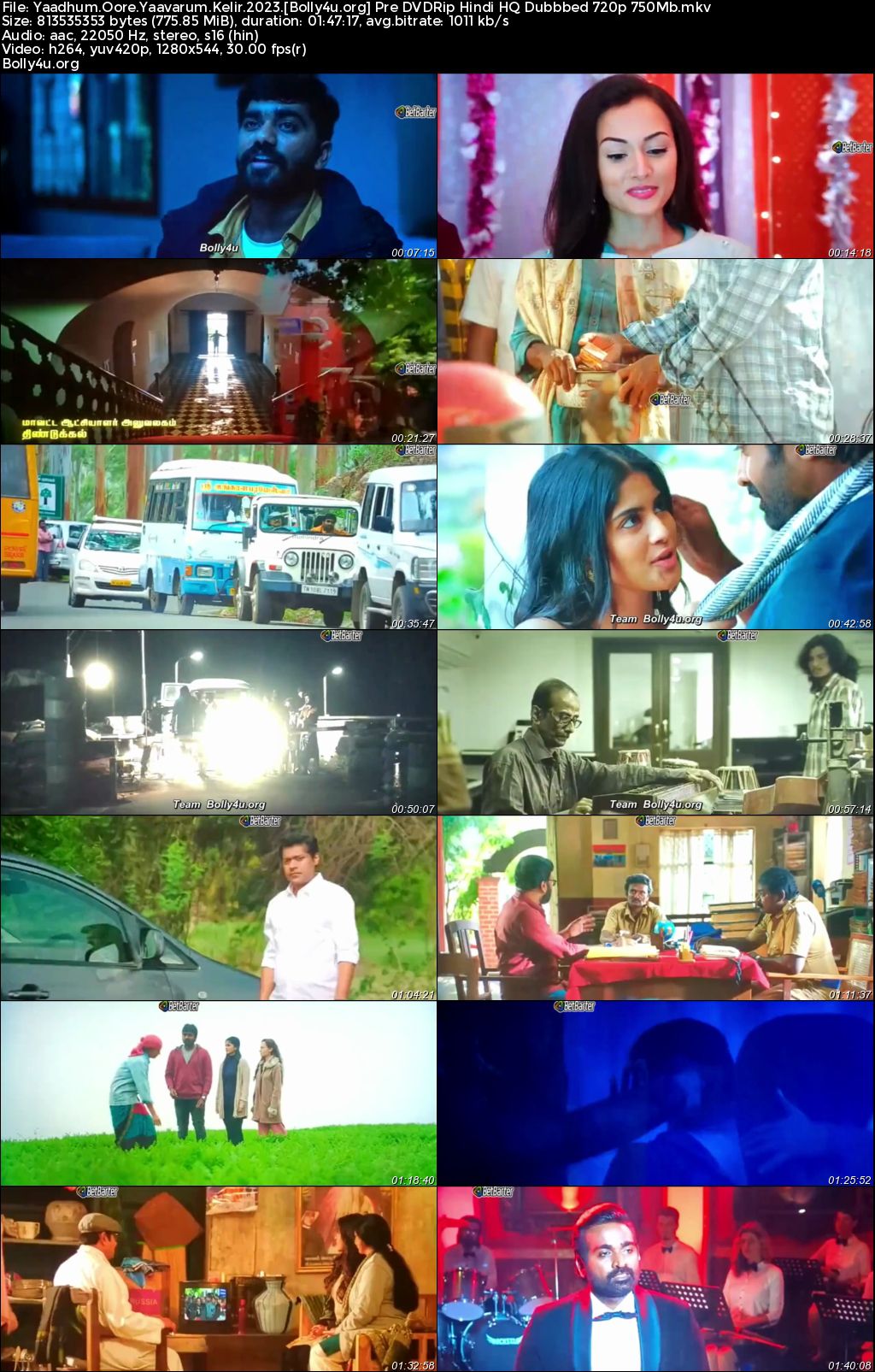 Yaadhum Oore Yaavarum Kelir 2023 Pre DVDRip Hindi HQ Dubbed Full Movie Download 1080p 720p 480p