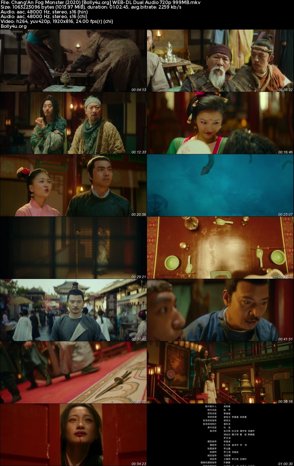 Chang'An Fog Monster 2020 WEB-DL Hindi Dual Audio Full Movie Download 720p 480p