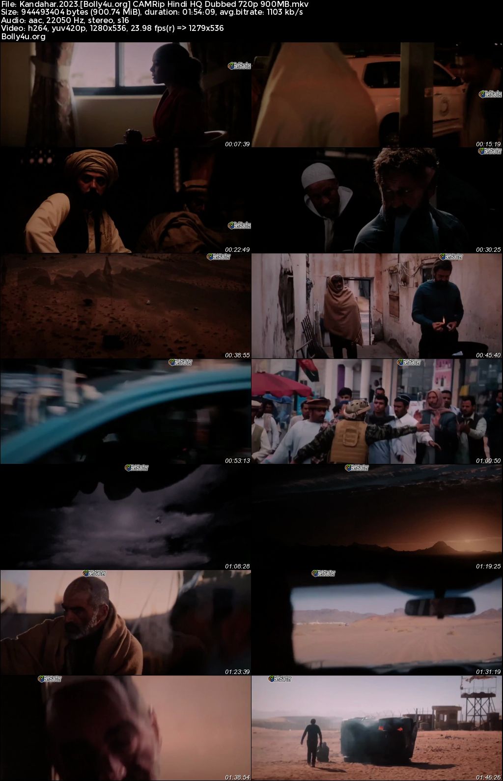 Kandahar 2023 CAMRip Hindi HQ Dubbed Full Movie Download 1080p 720p 480p