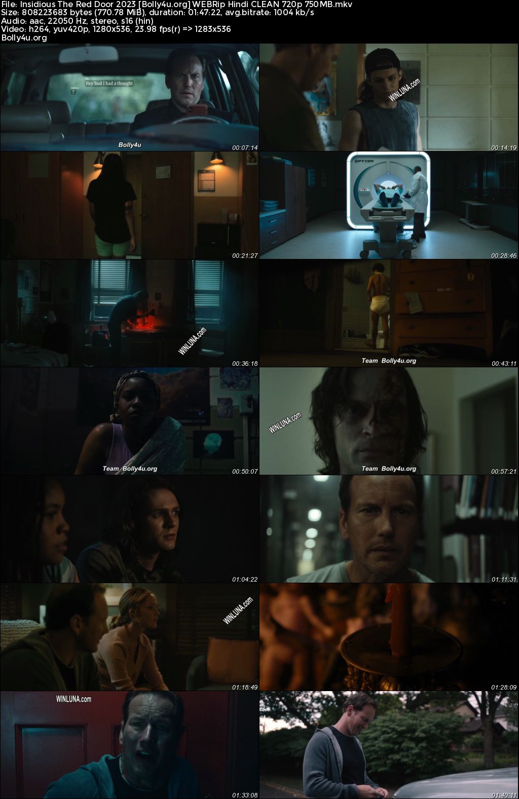 Insidious The Red Door 2023 WEBRip Hindi CLEAN Full Movie Download 1080p 720p 480p