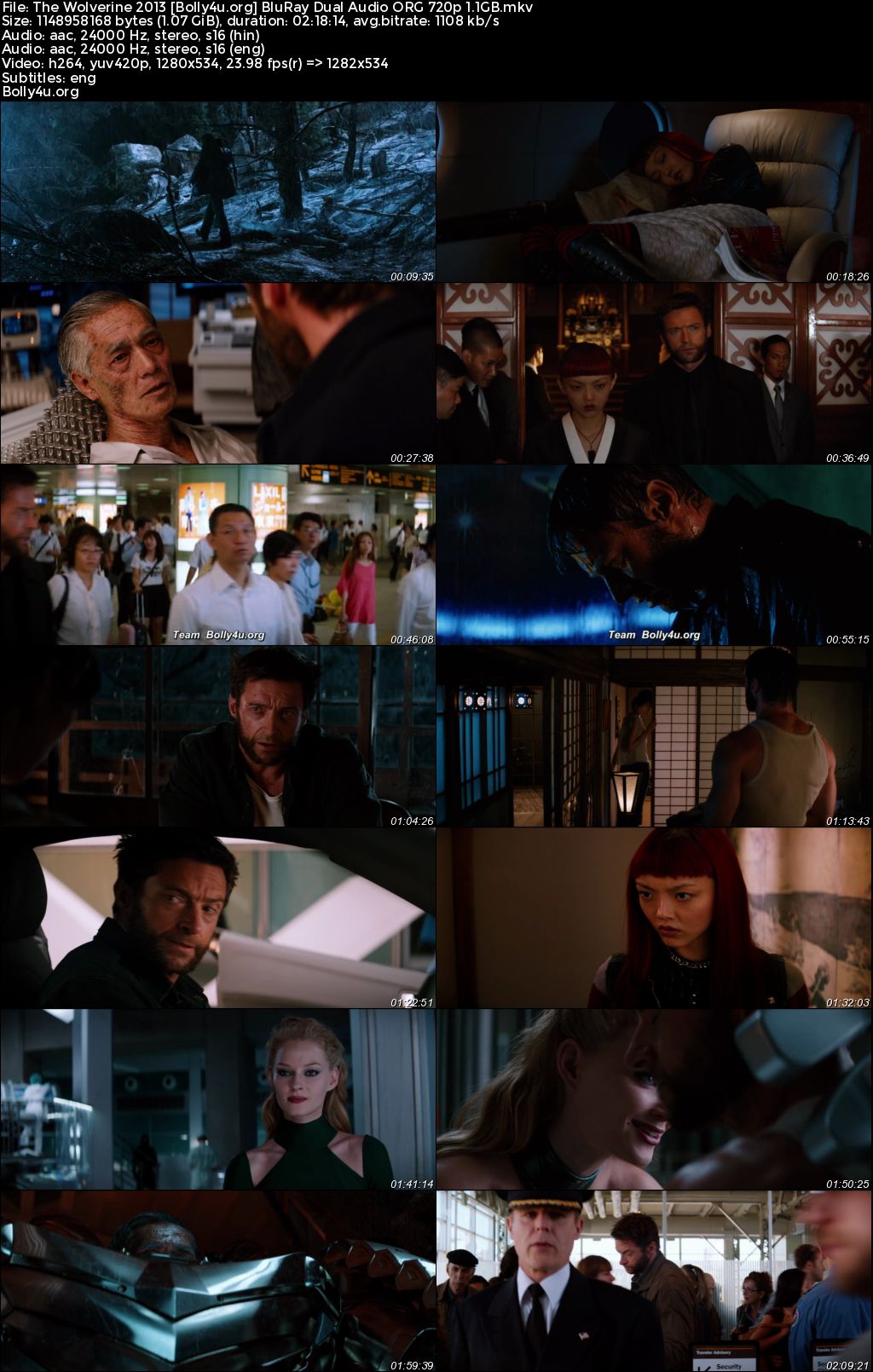 The Wolverine 2013 BluRay Hindi Dual Audio ORG Full Movie Download 1080p 720p 480p