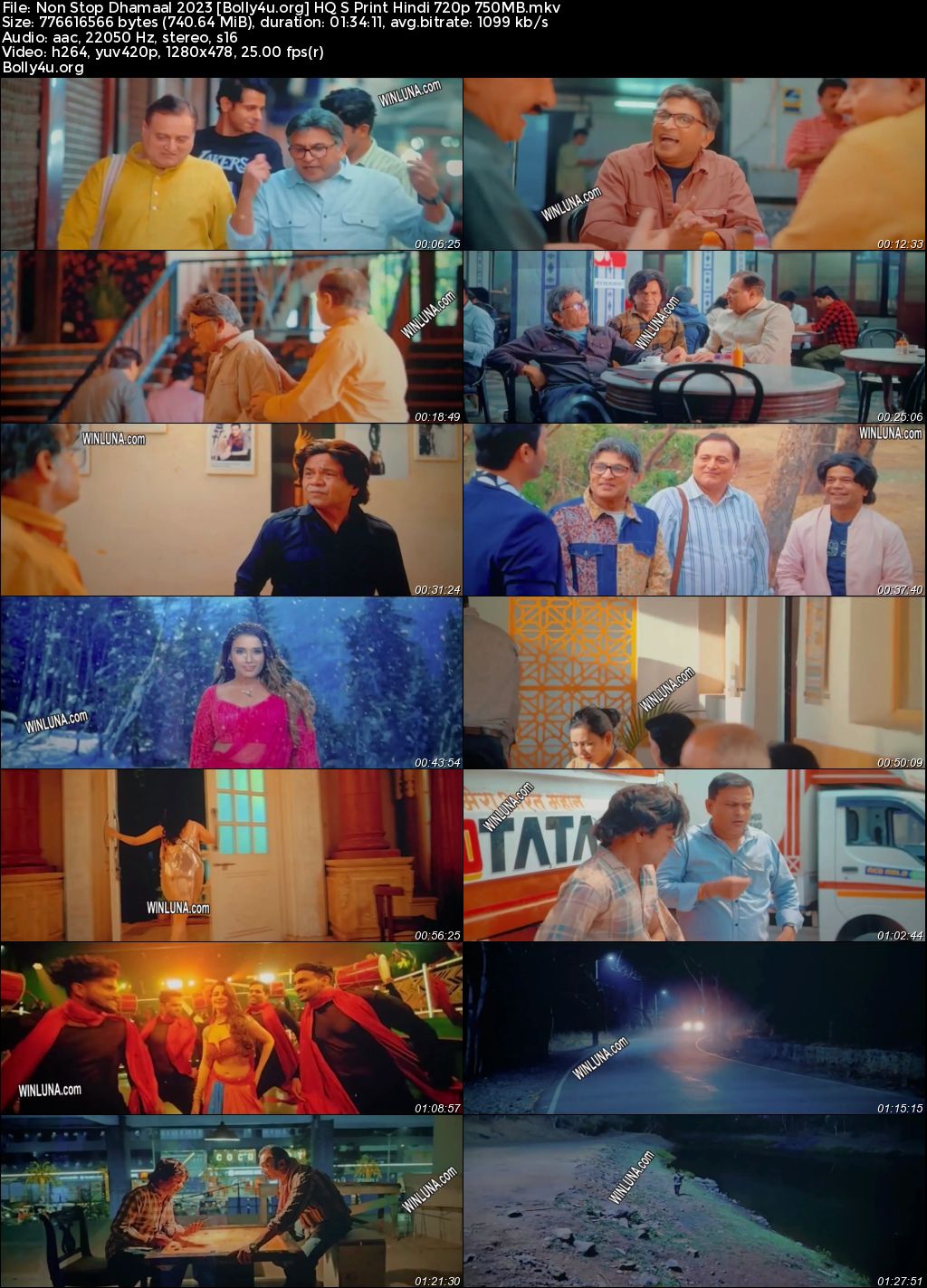 Non Stop Dhamaal 2023 HQ S Print Hindi Full Movie Download 1080p 720p 480p