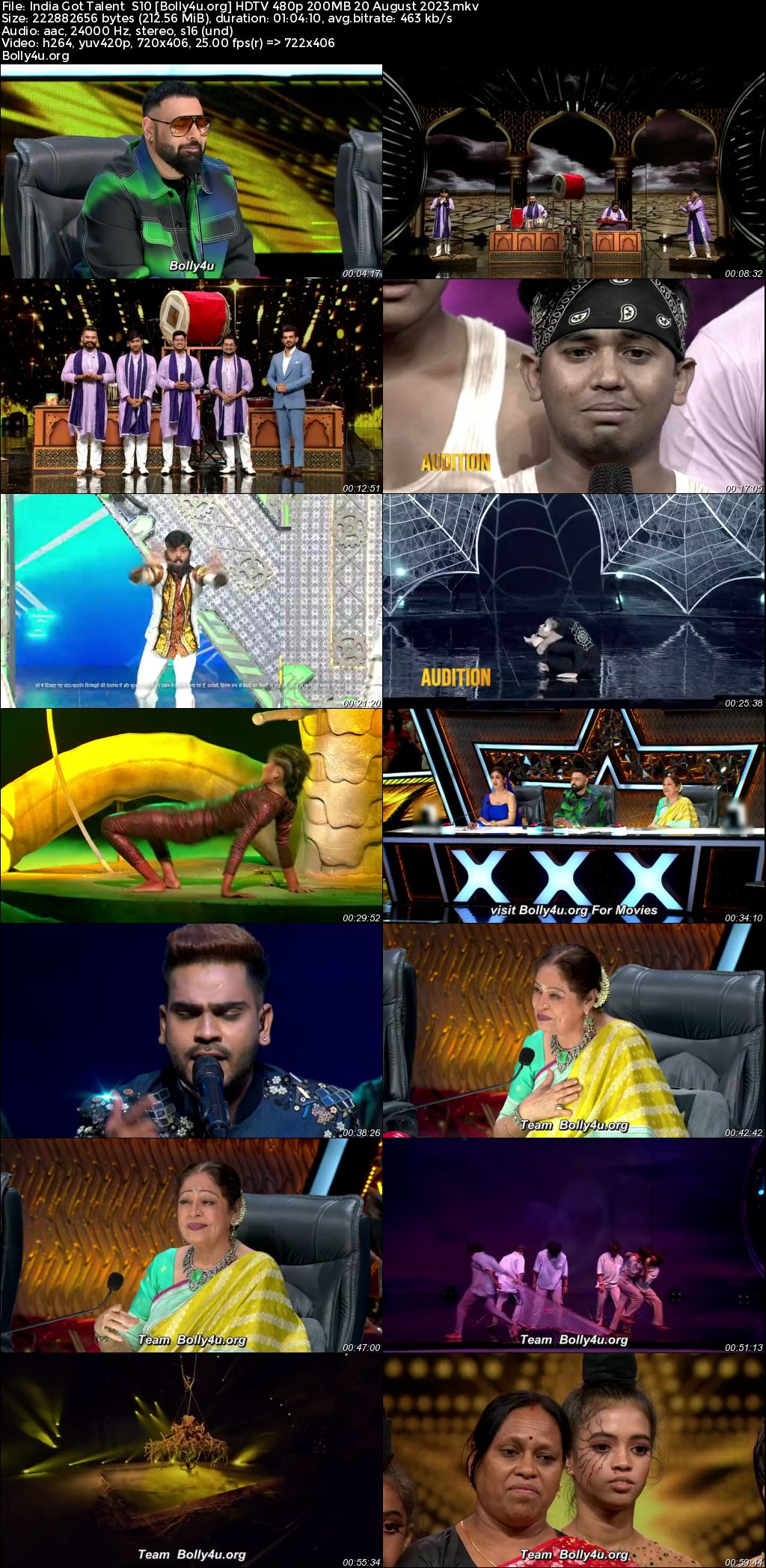 India Got Talent S10 HDTV 480p 200MB 20 August 2023 Download