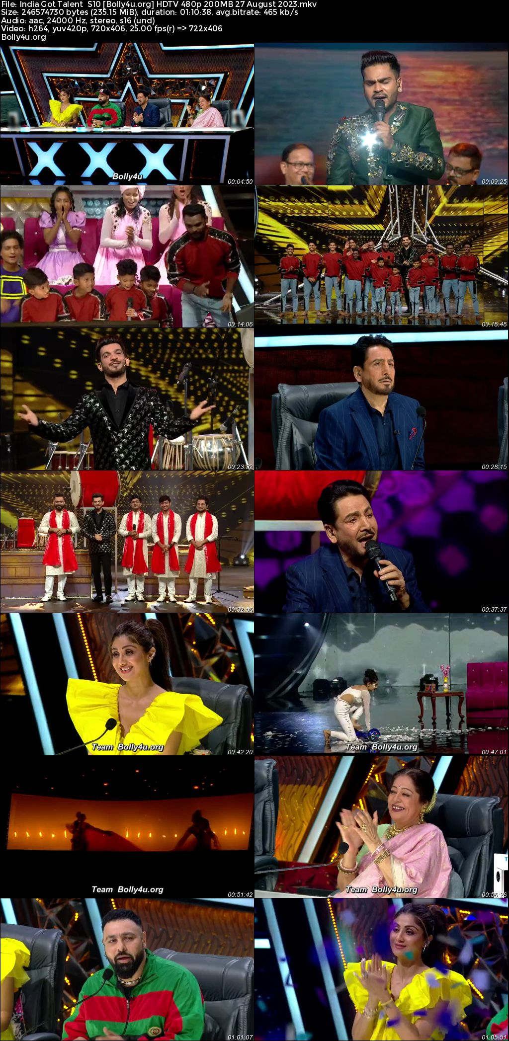 India Got Talent S10 HDTV 480p 200MB 27 August 2023 Download