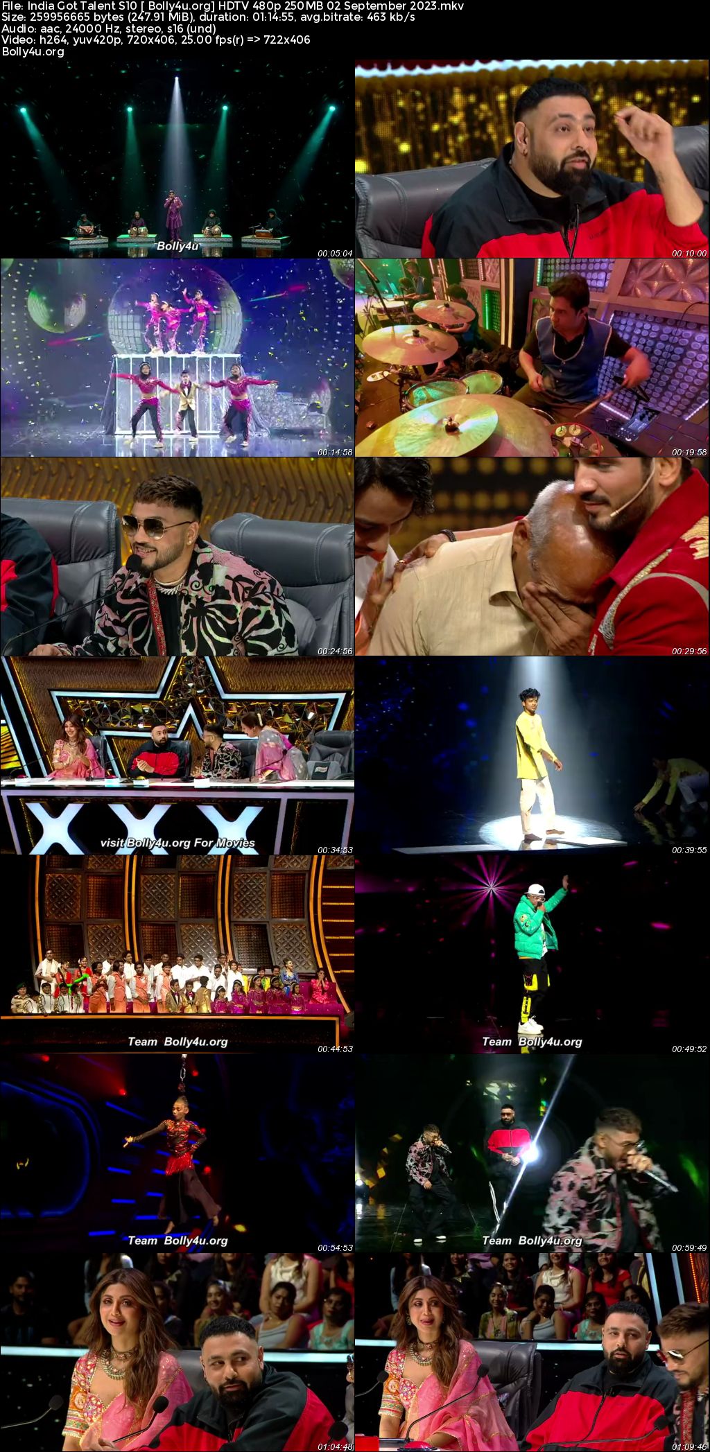 India Got Talent S10 HDTV 480p 250MB 02 September 2023 Download