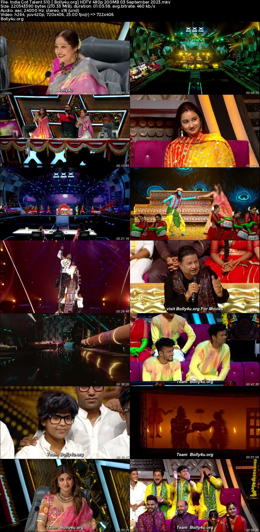 India Got Talent S10 HDTV 480p 200MB 03 September 2023 Download