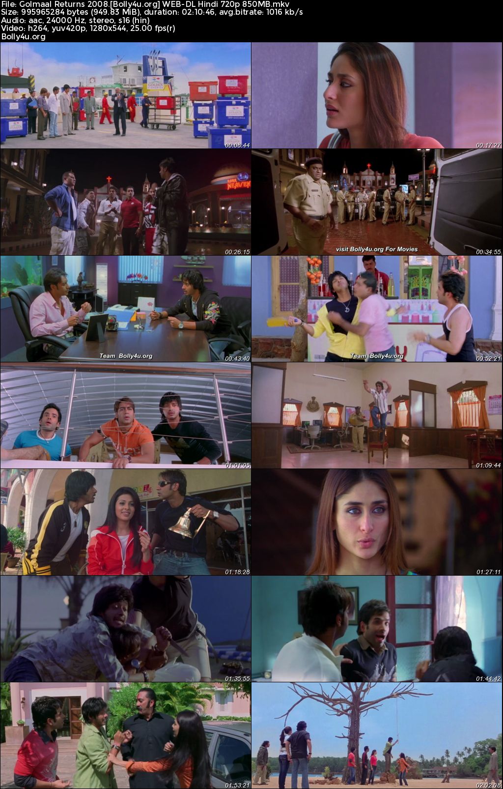 Golmaal Returns 2008 WEB-DL Hindi Full Movie Download 720p 480p