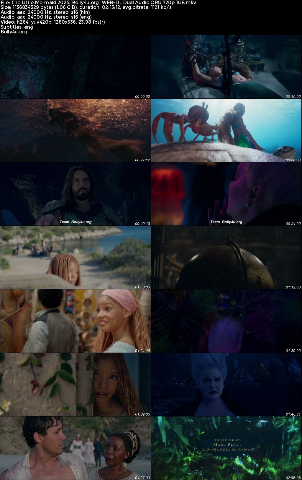 The Little Mermaid 2023 WEB-DL Hindi Dual Audio ORG Full Movie Download 1080p 720p 480p