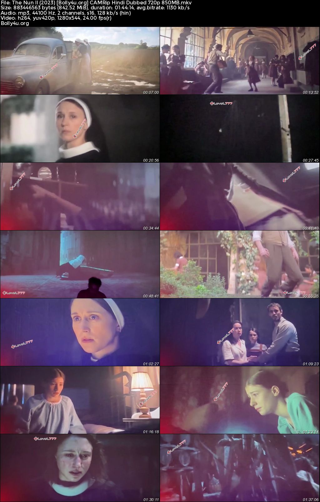 The Nun II 2023 CAMRip Hindi Dubbed Full Movie Download 1080p 720p 480p
