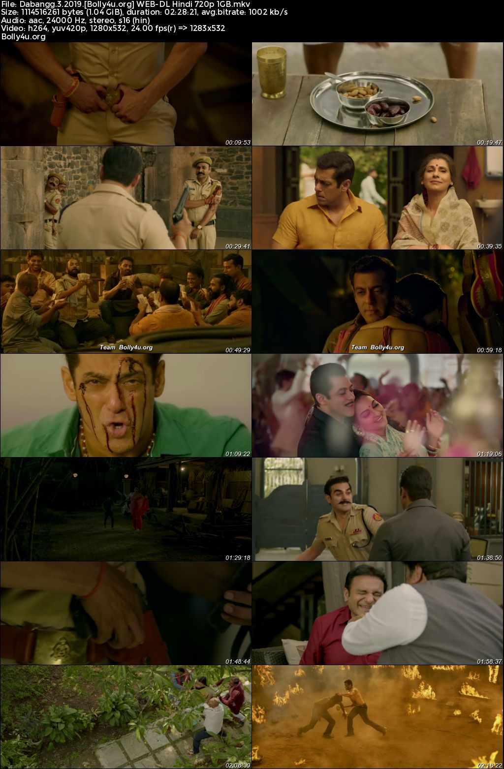 Dabangg 3 2019 WEB-DL Hindi Full Movie Download 1080p 720p 480p Watch Online Free bolly4u