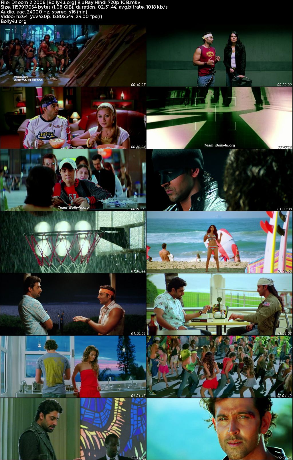 Dhoom 2 2006 BluRay Hindi Full Movie Download 1080p 720p 480p
