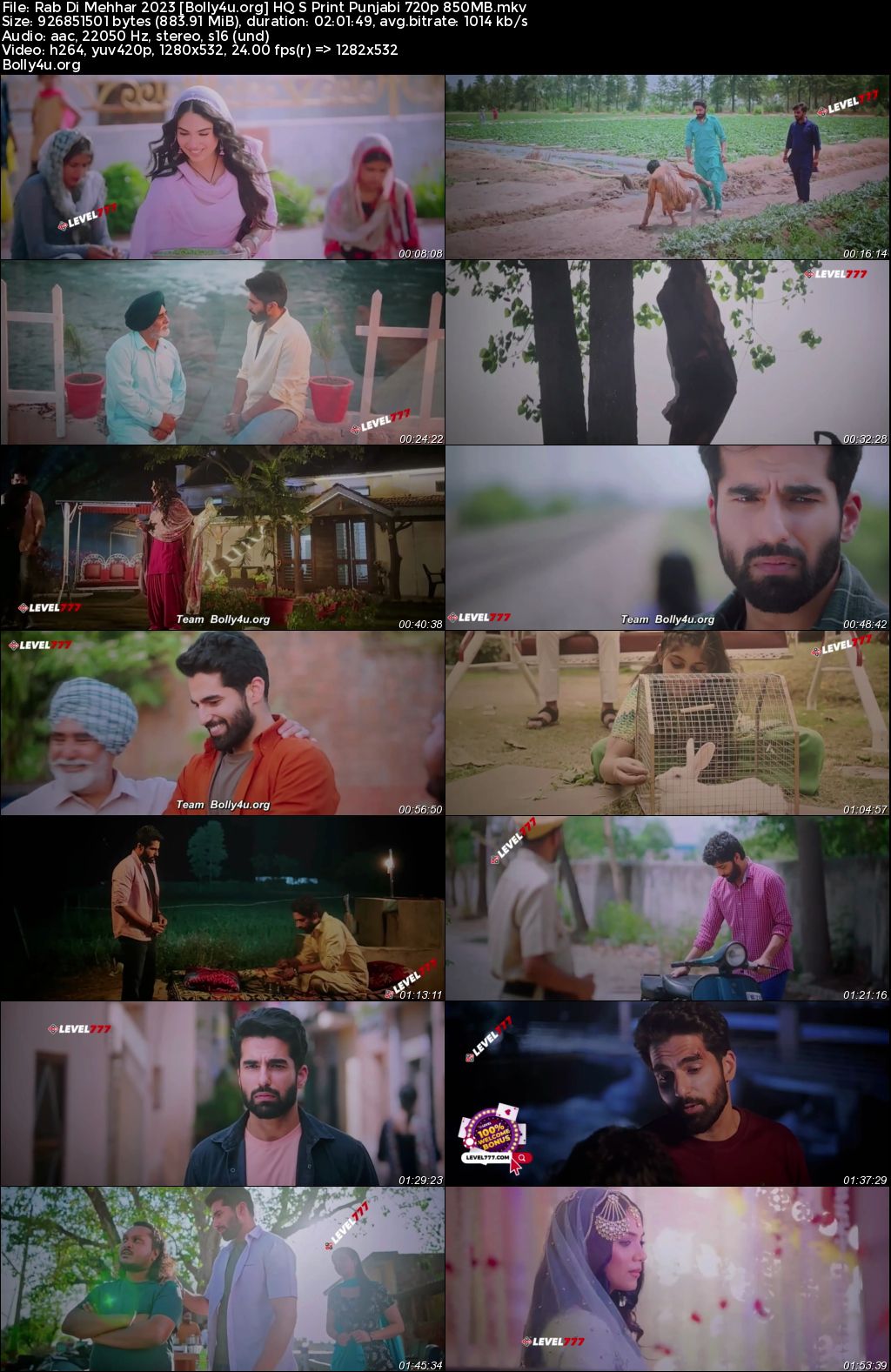 Rab Di Mehhar 2023 HQ S Print Punjabi Full Movie Download 1080p 720p 480p