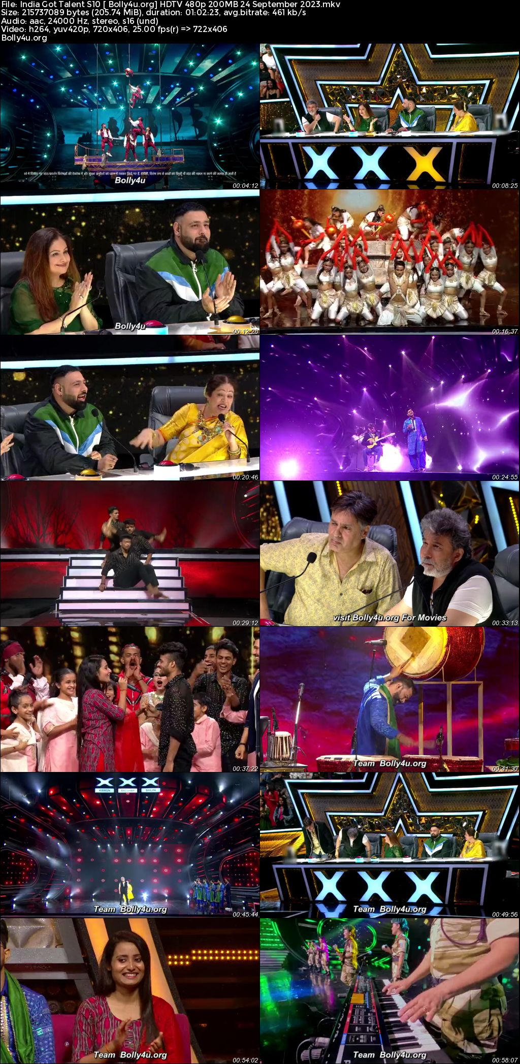 India Got Talent S10 HDTV 480p 200MB 24 September 2023 Download