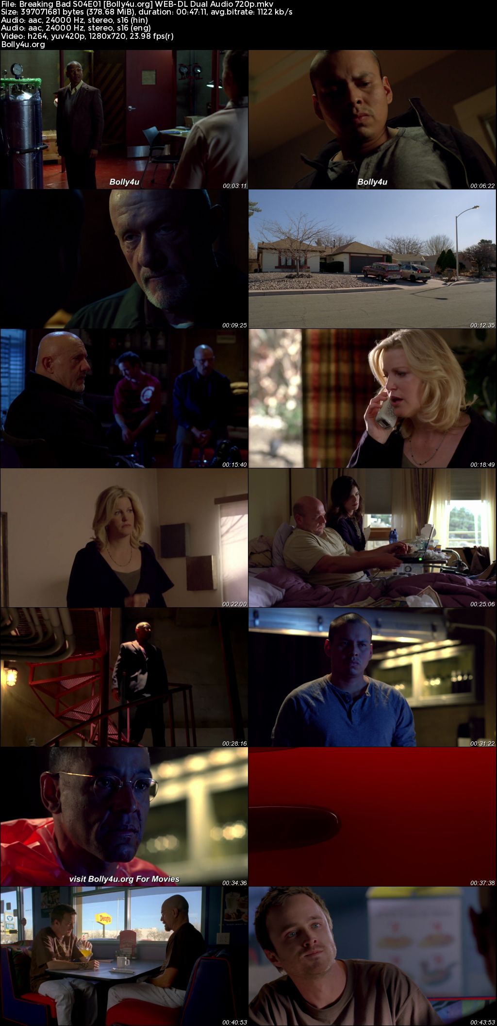 Breaking Bad 2011 BluRay Hindi Dual Audio ORG S04 Complete Download 720p