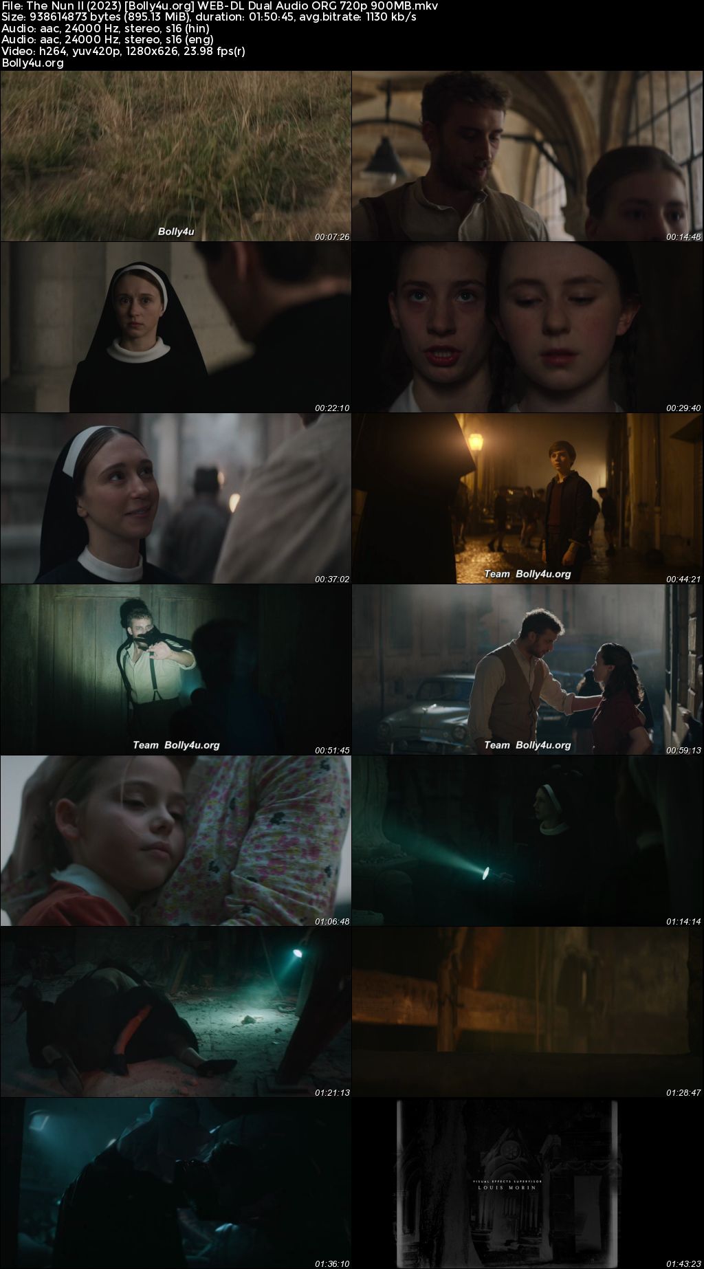 The Nun II 2023 WEB-DL Hindi Dual Audio ORG Full Movie Download 1080p 720p 480p