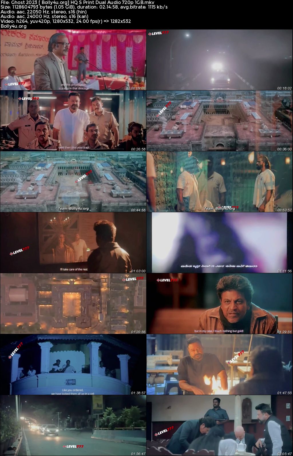 Ghost (2023) South Indian Movie In Hindi Dubbed | Anupam Kher