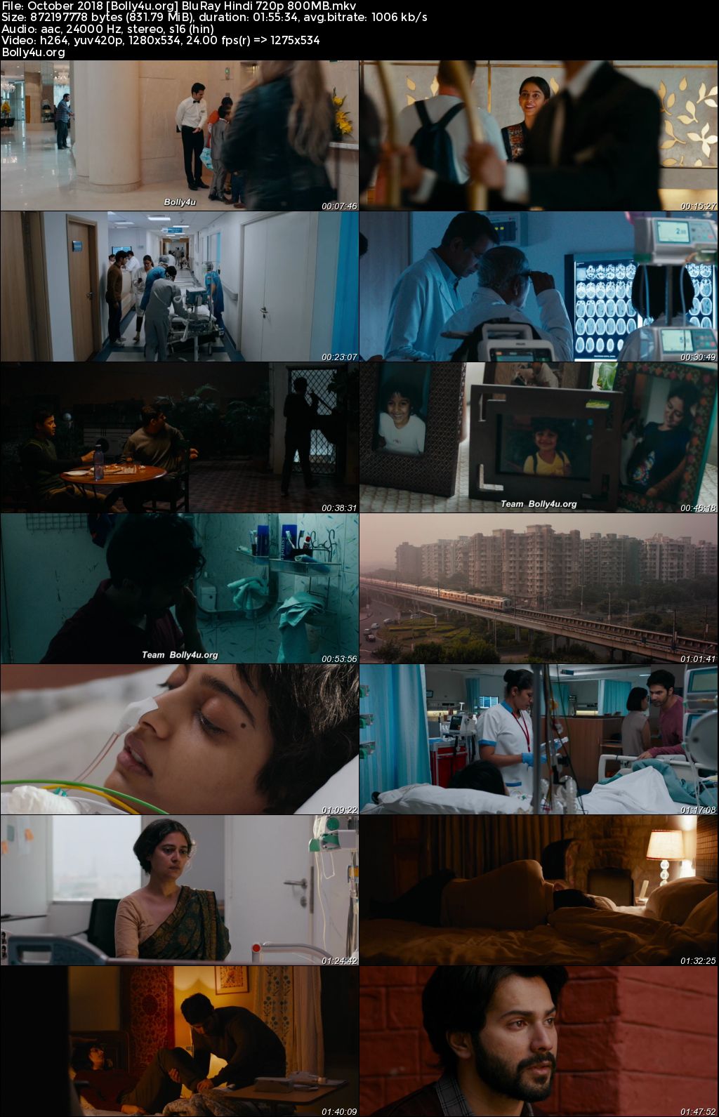 October 2018 BluRay Hindi Full Movie Download 1080p 720p 480p