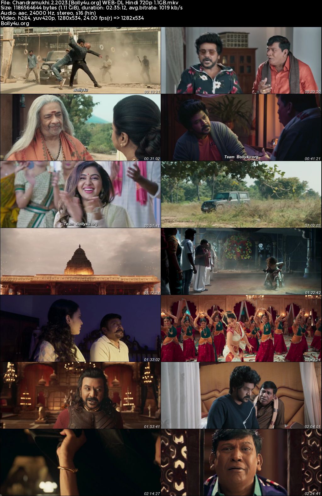 Chandramukhi 2 2023 WEB-DL Hindi Dubbed ORG Full Movie Download 1080p 720p 480p