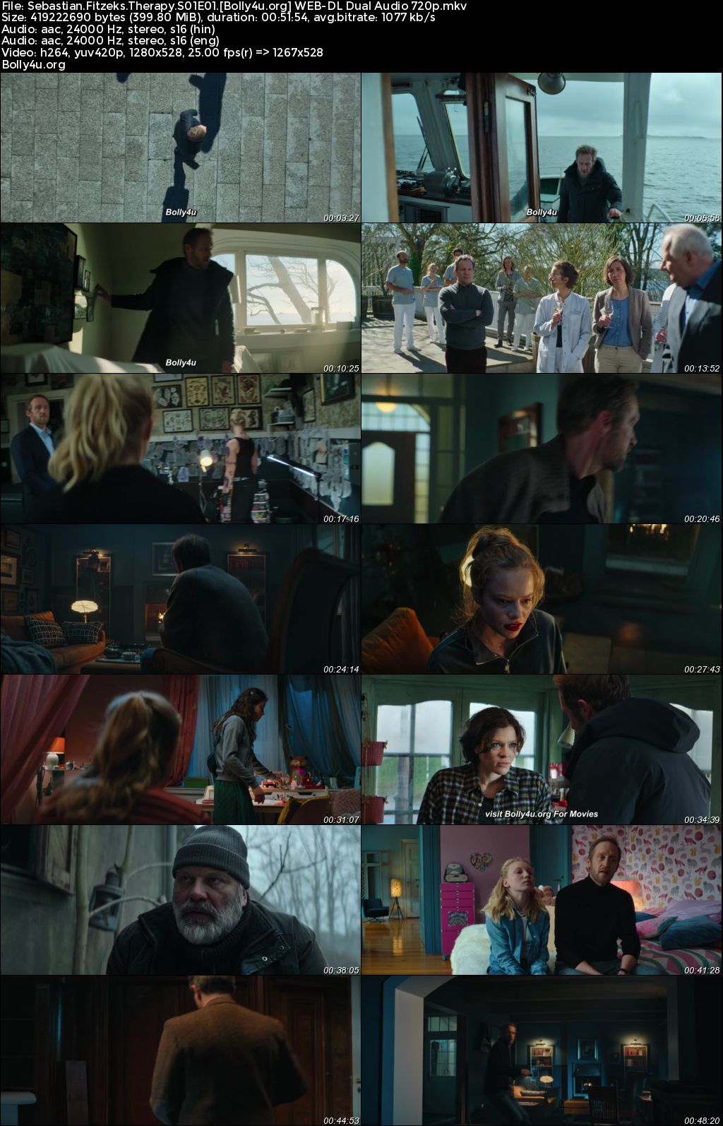 Sebastian Fitzeks Therapy 2023 WEB-DL Hindi Dual Audio ORG S01 Complete Download 720p 480p