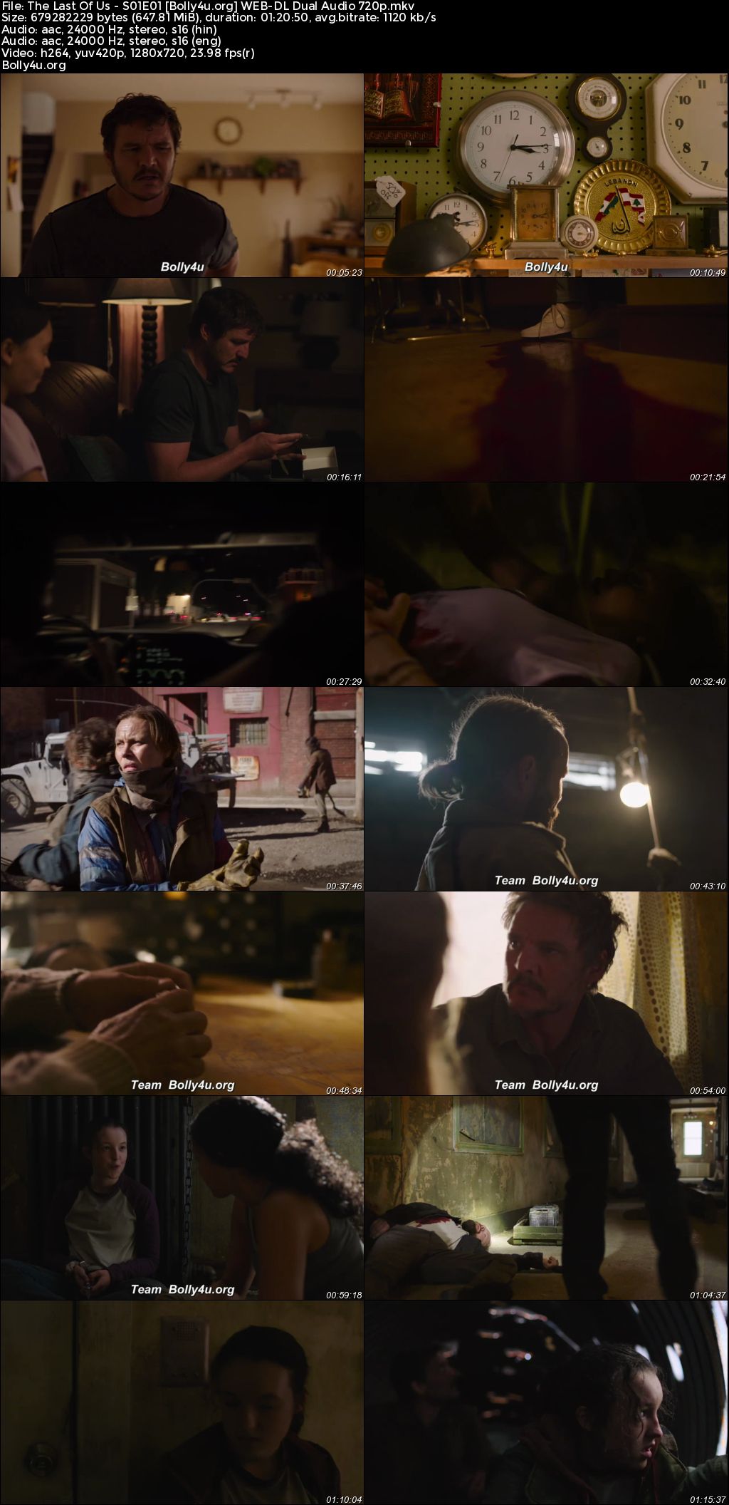 The Last Of Us 2023 WEB-DL Hindi Dual Audio ORG S01 Complete Download 720p 480p