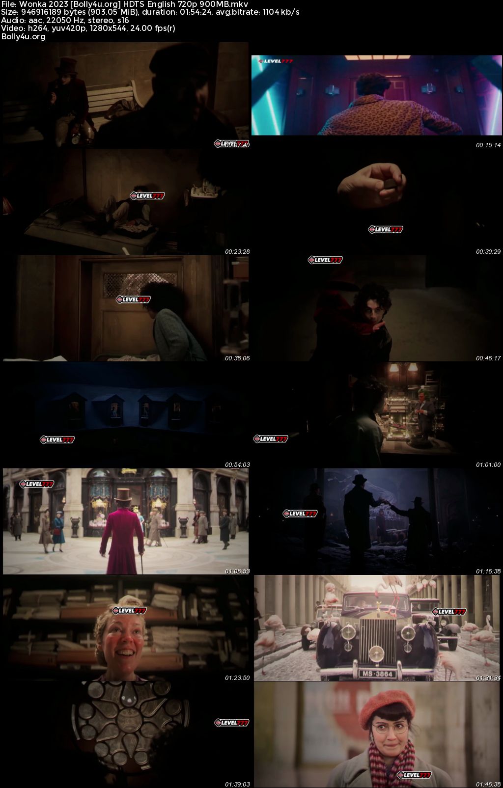 Wonka 2023 HDTS English Full Movie Download 720p 480p