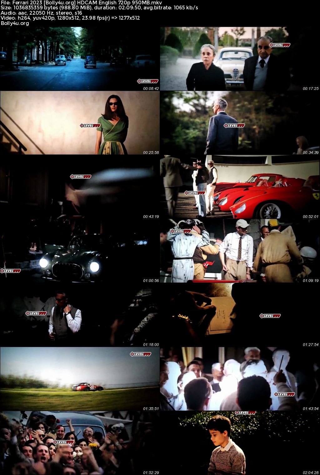 Ferrari 2023 HDCAM English Full Movie Download 720p 480p
