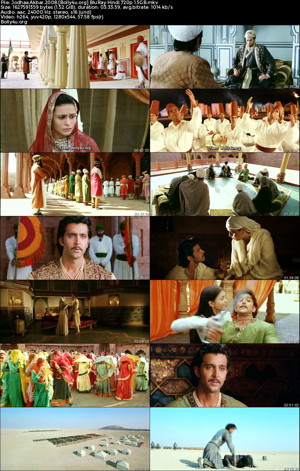 Jodhaa Akbar 2008 BluRay Hindi Full Movie Download 720p 480p