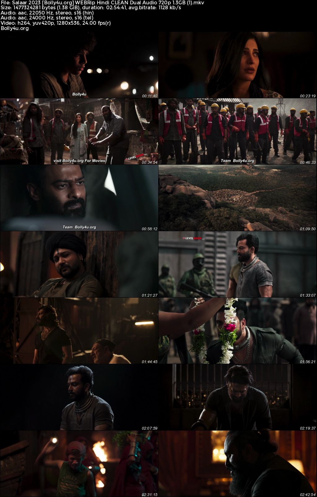 Salaar 2023 WEBRip Hindi CLEAN Dual Audio Full Movie Download 1080p 720p 480p