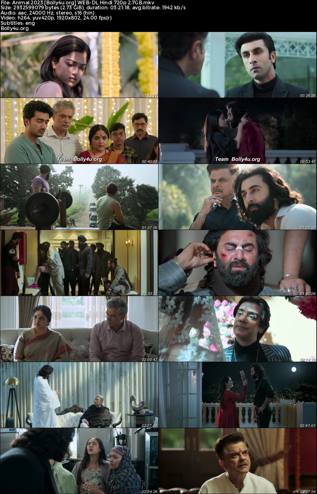 Animal 2023 WEB-DL Hindi Full Movie Download 1080p 720p 480p