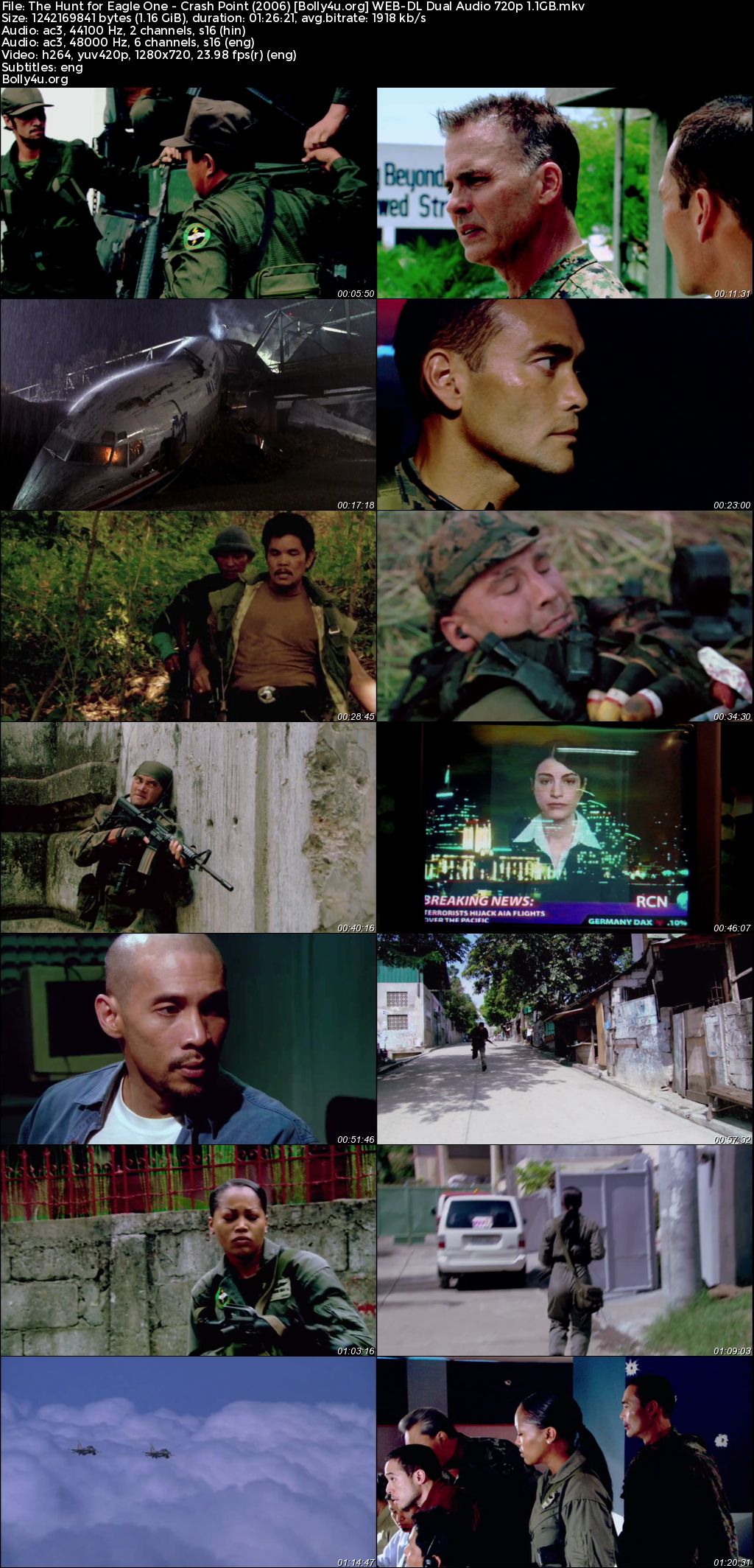 The Hunt for Eagle One Crash Point 2006 WEB-DL Hindi Dual Audio Full Movie Download 720p 480p