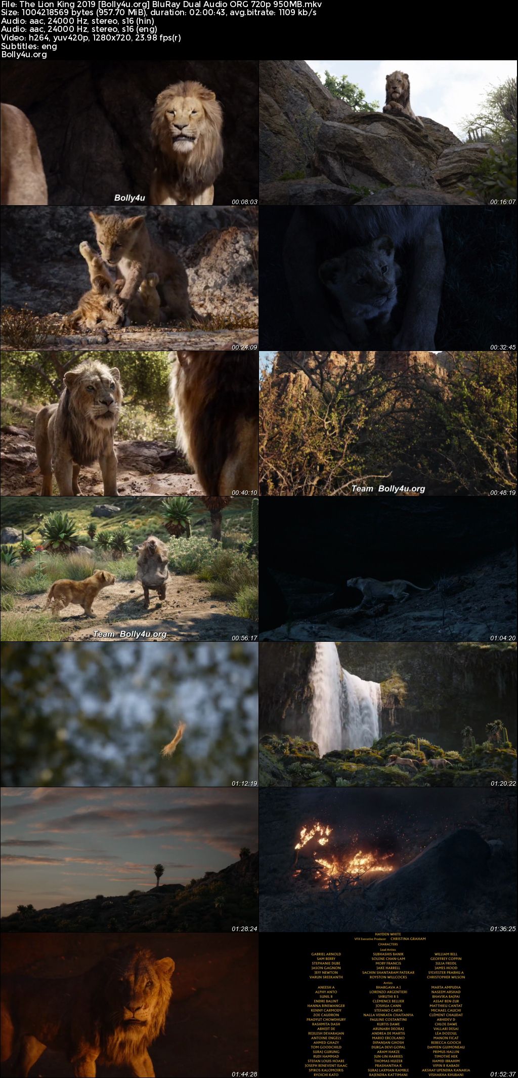 The Lion King 2019 BluRay Hindi Dual Audio ORG Full Movie Download 1080p 720p 480p