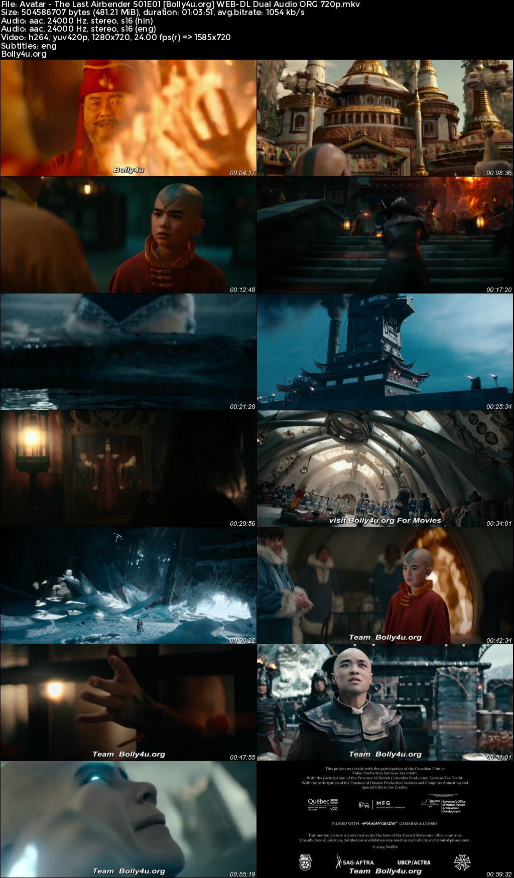 Avatar The Last Airbender 2024 WEB-DL Hindi Dual Audio ORG S01 Complete Download 720p 480p