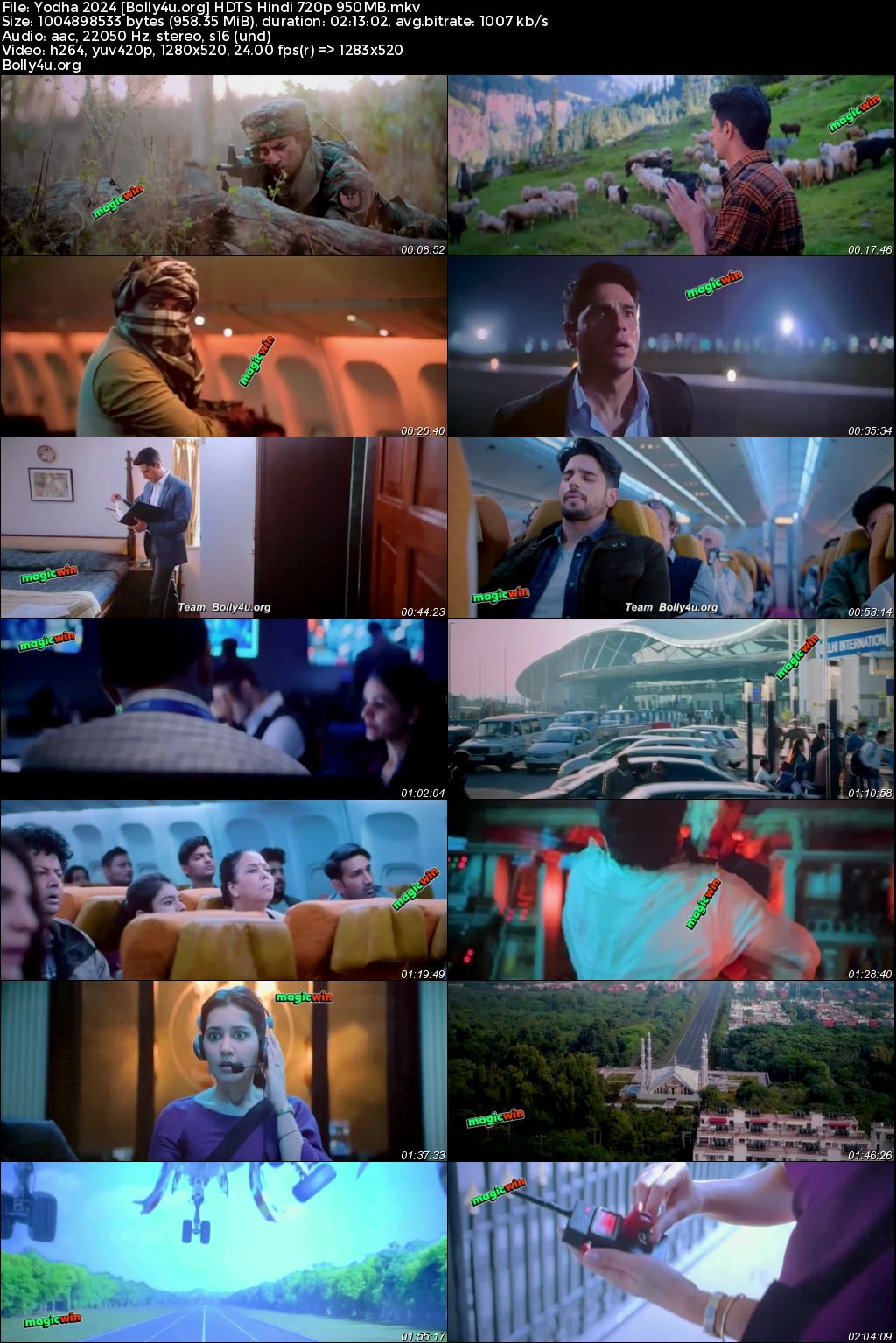 Yodha 2024 HDTS Hindi Full Movie Download 1080p 720p 480p