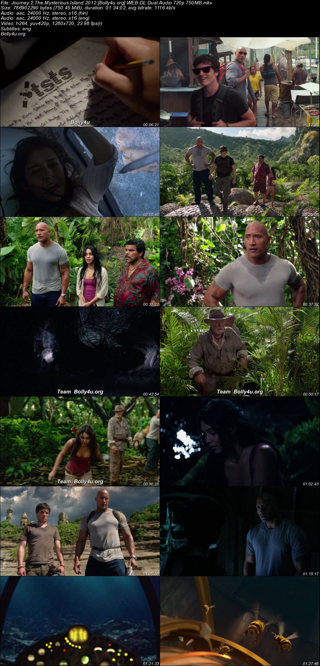 Journey 2 The Mysterious Island 2012 WEB-DL Hindi Dual Audio ORG Full Movie Download 1080p 720p 480p